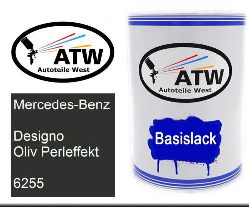 Mercedes-Benz, Designo Oliv Perleffekt, 6255: 500ml Lackdose, von ATW Autoteile West.